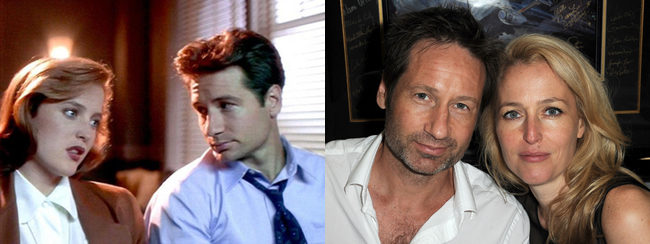 David Duchovny y Gillian Anderson