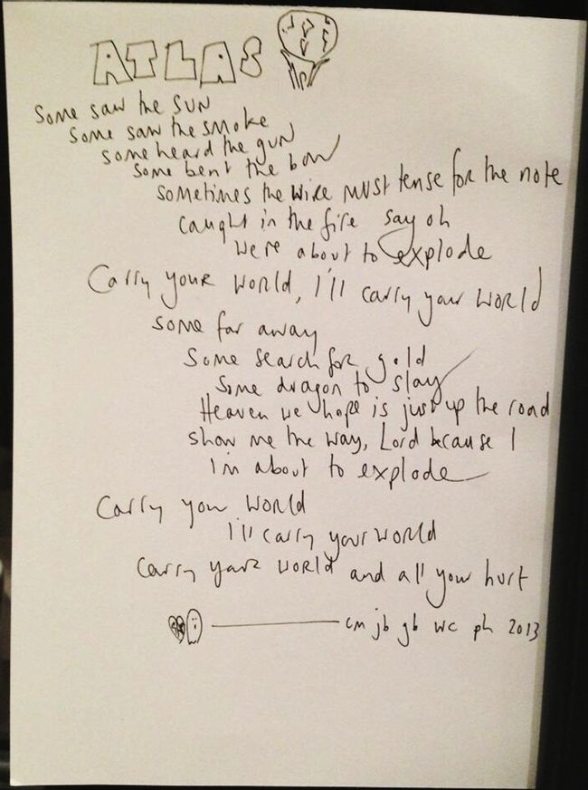 Letra de Atlas, canción de Coldplay para Los Juegos del Hambre: En llamas