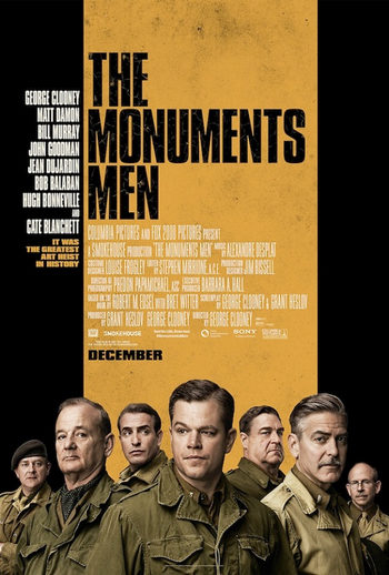 Póster de 'The Monuments Men' con George Clooney, Bill Murray y Cate Blanchett