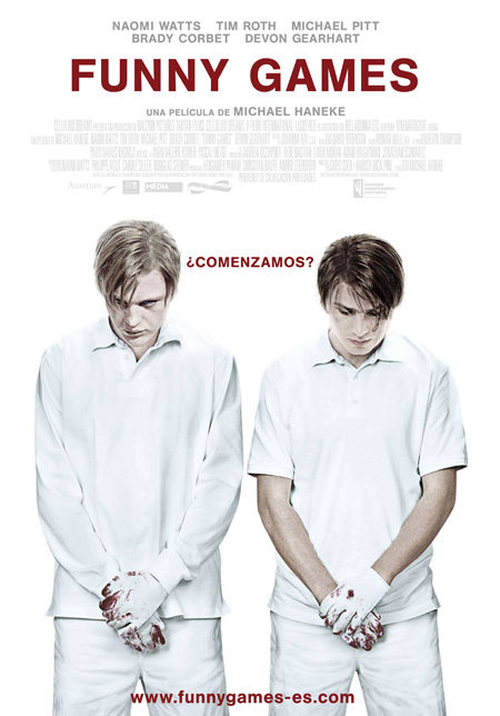 Cartel en castellano de 'Funny games'