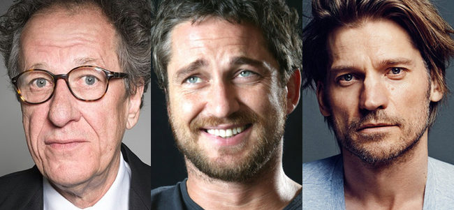 Geoffrey Rush, Gerard Butler y Nikolaj Coster-Waldau