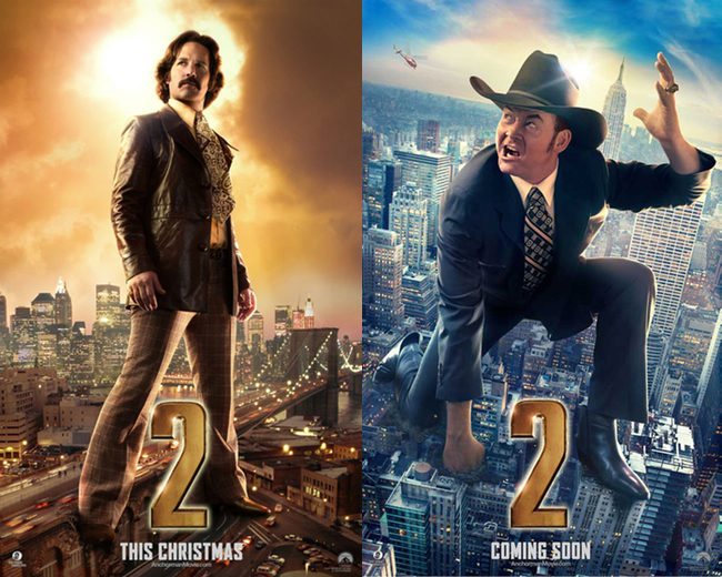 Nuevos pósters de 'Anchorman 2: The Legend Continues' con sus protagonistas