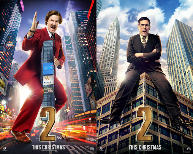 Nuevos pósters de 'Anchorman 2: The Legend Continues' con sus protagonistas