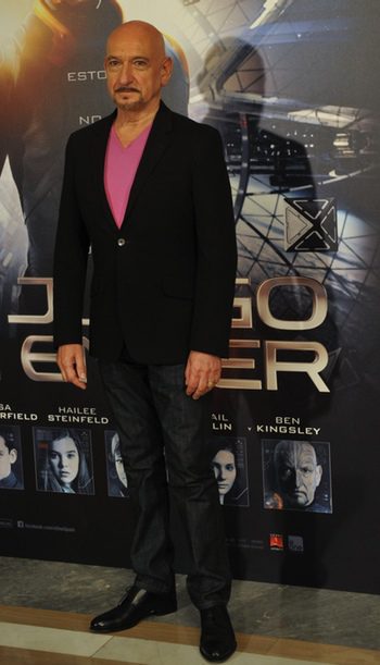 Ben Kingsley presenta El juego de Ender en Madrid