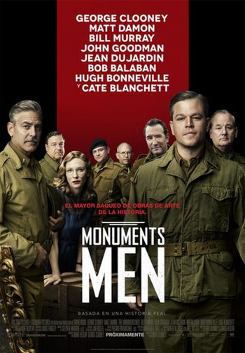 Nuevo póster de 'The Monuments Men' con George Clooney y Matt Damon a la cabeza