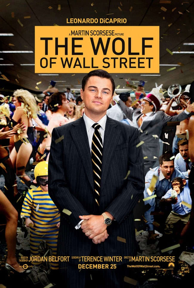 Leonardo DiCaprio se va de fiesta en los nuevos pósters de 'El lobo de Wall Street'