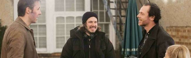 Edgar Wright dirigiendo 'Bienvenidos al fin del mundo'