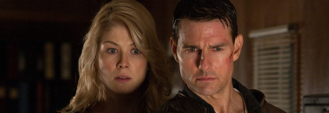 Tom Cruise y Rosamund Pike en Jack Reacher