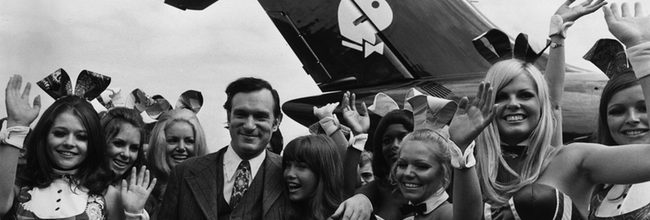 Hugh Hefner y chicas Playboy