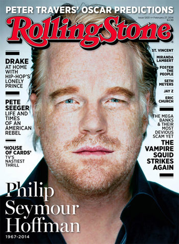 La portada de Philip Seymour Hoffman en la revista Rolling Stone disgusta al cantante Drake