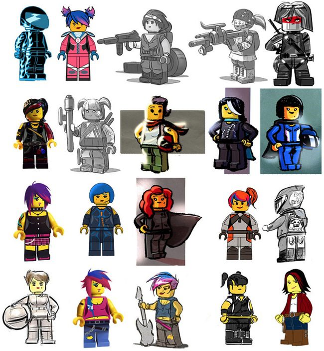 Diseños desechados de Supercool para 'La LEGO Película