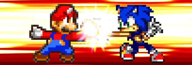 Super Mario contra Sonic