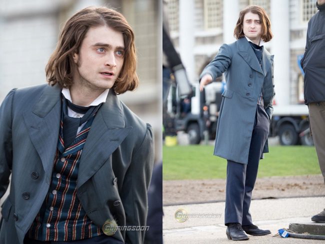 Daniel Radcliffe en el rodaje de 'Frankenstein'