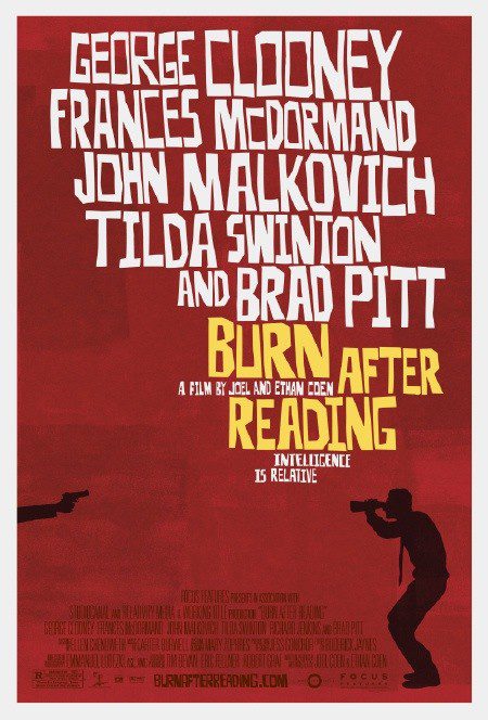 Primer cartel de 'Burn after reading'