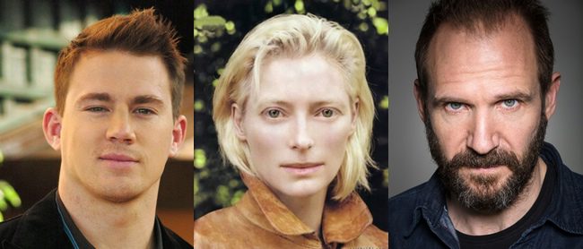 Channing Tatum, Tilda Swinton y Ralph Fiennes