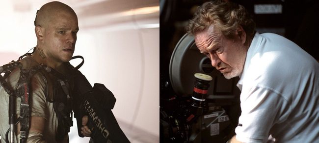 Matt Damon y Ridley Scott