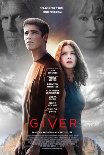 El color se mezcla con el blanco y negro en el póster final de 'The Giver'