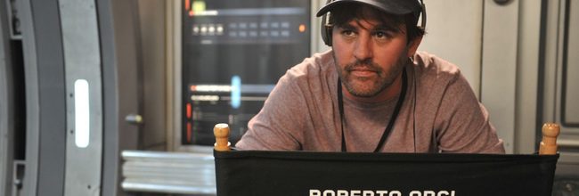 Roberto Orci en el rodaje de Star Trek