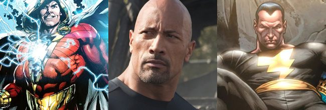 Dwayne Johnson, Shazam y Adán Negro