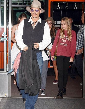  Johnny Depp y Lily-Rose