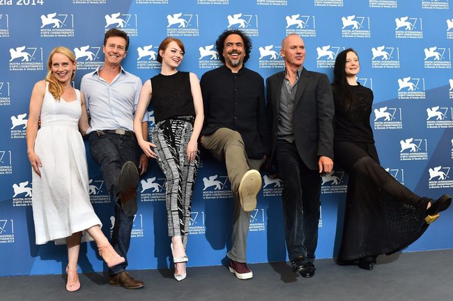 El equipo de 'Birdman' en la 71 Mostra de Venecia