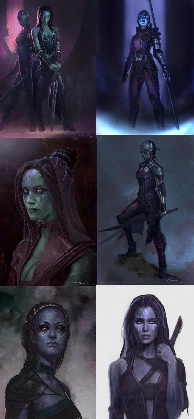 Nébula y Gamora