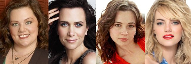 Melissa McCarthy, Kristen Wiig, Linda Cardellini y Emma Stone