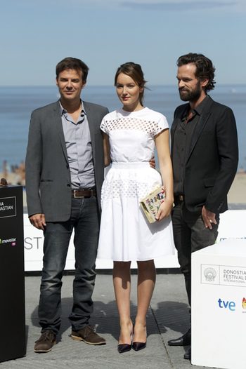 François Ozon, Anis Demoustier y Romain Duris