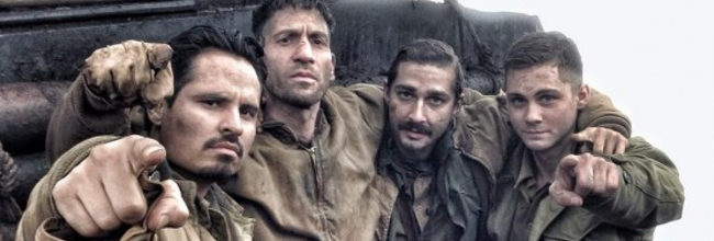 Logan lerman y Shia Labeouf con sus compañeros