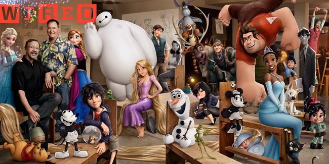 Portada de Wired dedicada a Walt Disney Animation Studios