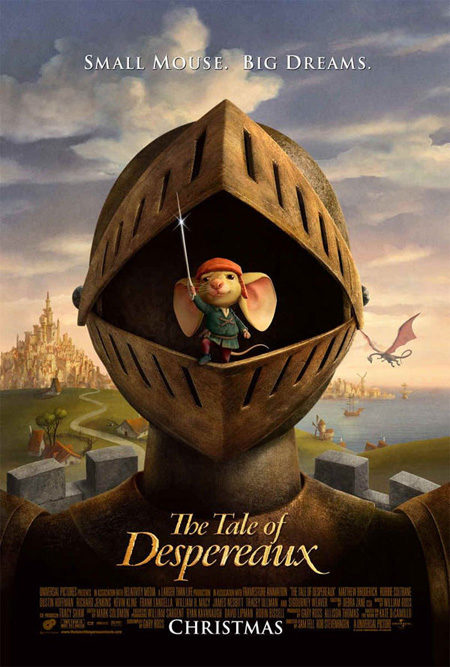 Primer póster de 'El valiente Despereaux'