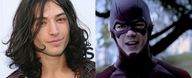  Ezra Miller y Grant Gustin