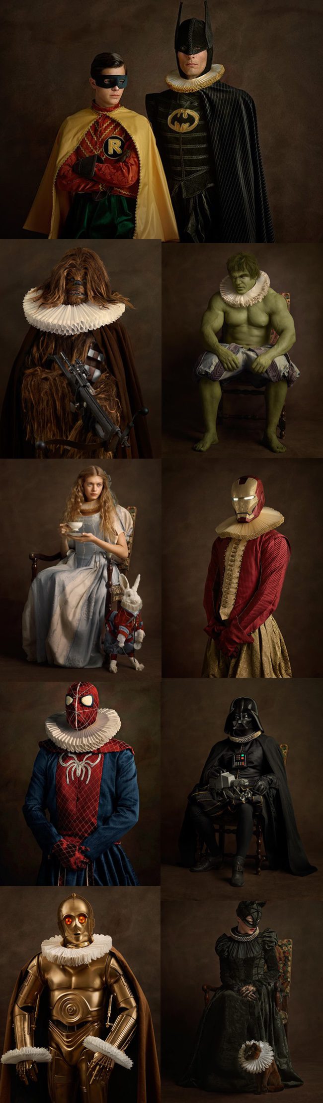 Superhéroes, star wars y princesas disney