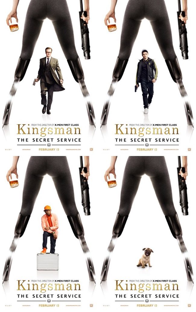  Colin Firth, Taron Egerton  y Samuel L. Jackson protagonizan los nuevos pósters de 'Kingsman: Servicio Secreto'