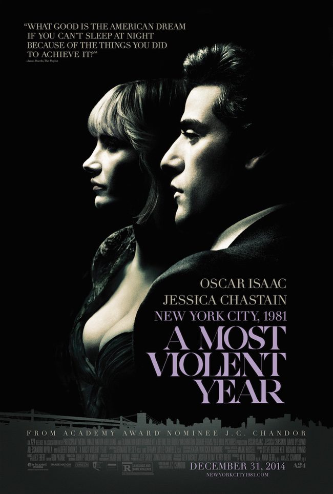  Oscar Isaac y Jessica Chastain protagonizan el nuevo póster de 'A Most Violent Year'