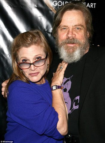 Mark Hamill y Carrie Fisher