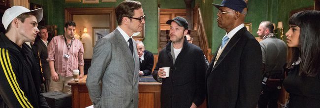  Matthew Vaughn en el set de 'Kingsman: Servicio Secreto'