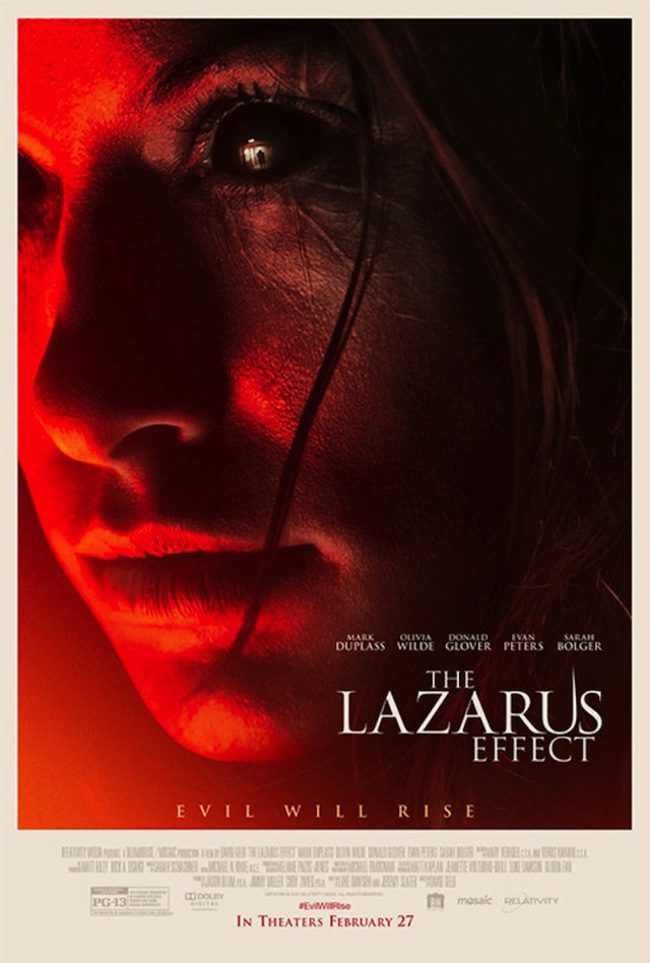  Primer póster de 'The Lazarus Effect'