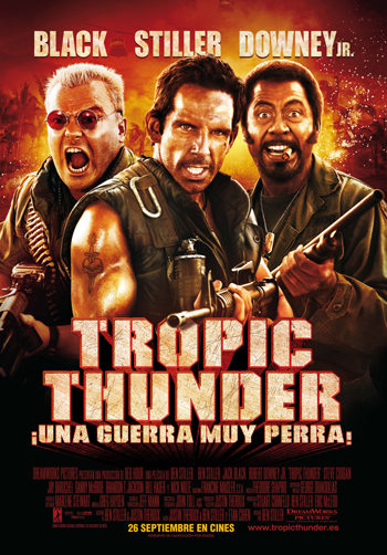 Cartel en castellano de 'Tropic Thunder'