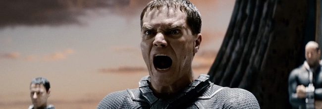  Michael Shannon como el General Zod en 'El hombre de acero'