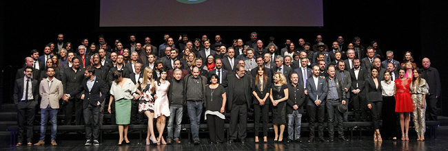 Foto de familia de los nominados a los Goya 2015