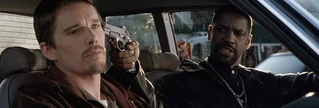  Ethan Hawke y Denzel Washington en 'Training Day'