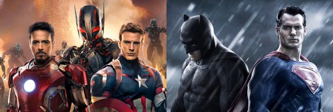  'Vengadores: La era de Ultrón' y 'Batman v Superman: Dawn of Justice'