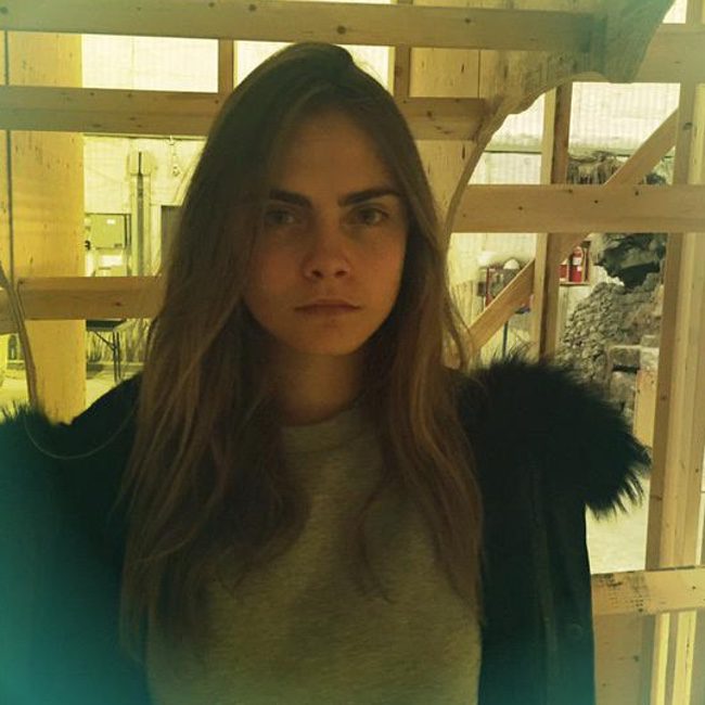 Cara Delevingne en el set de Escuadrón Suicida