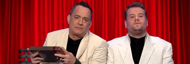 Tom Hanks y James Corden