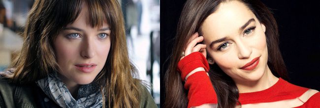  Dakota Johnson en 'Cincuenta sombras de Grey' y Emilia Clarke