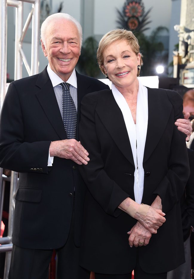 Christopher Plummer y Julie Andrews en el 50 aniversario de 'Sonrisas y lágrimas' en Hollywood