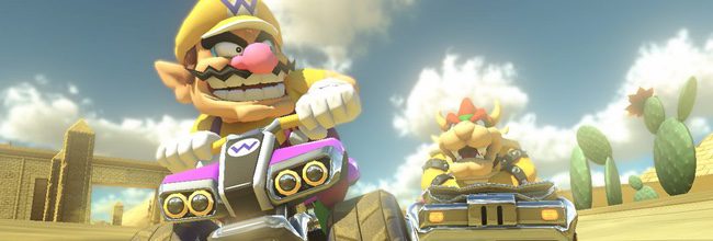  Wario y Bowser en Mario Kart