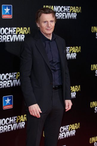  Liam Neeson presentando 'Una noche para sobrevivir'