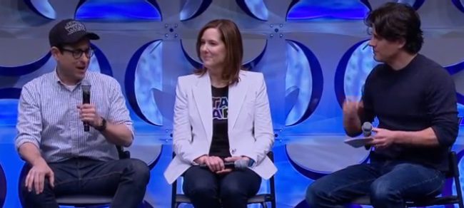 J.J. Abrams y Kathleen Kennedy en la Star Wars Celebration